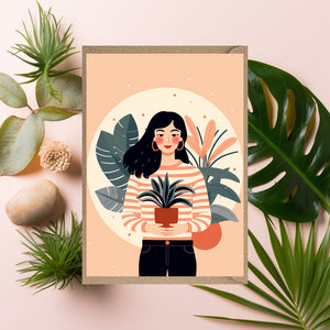 Women & Plants Birthday Card