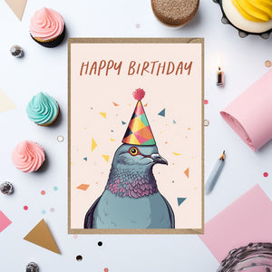 Pigeon Happy Birthday Card