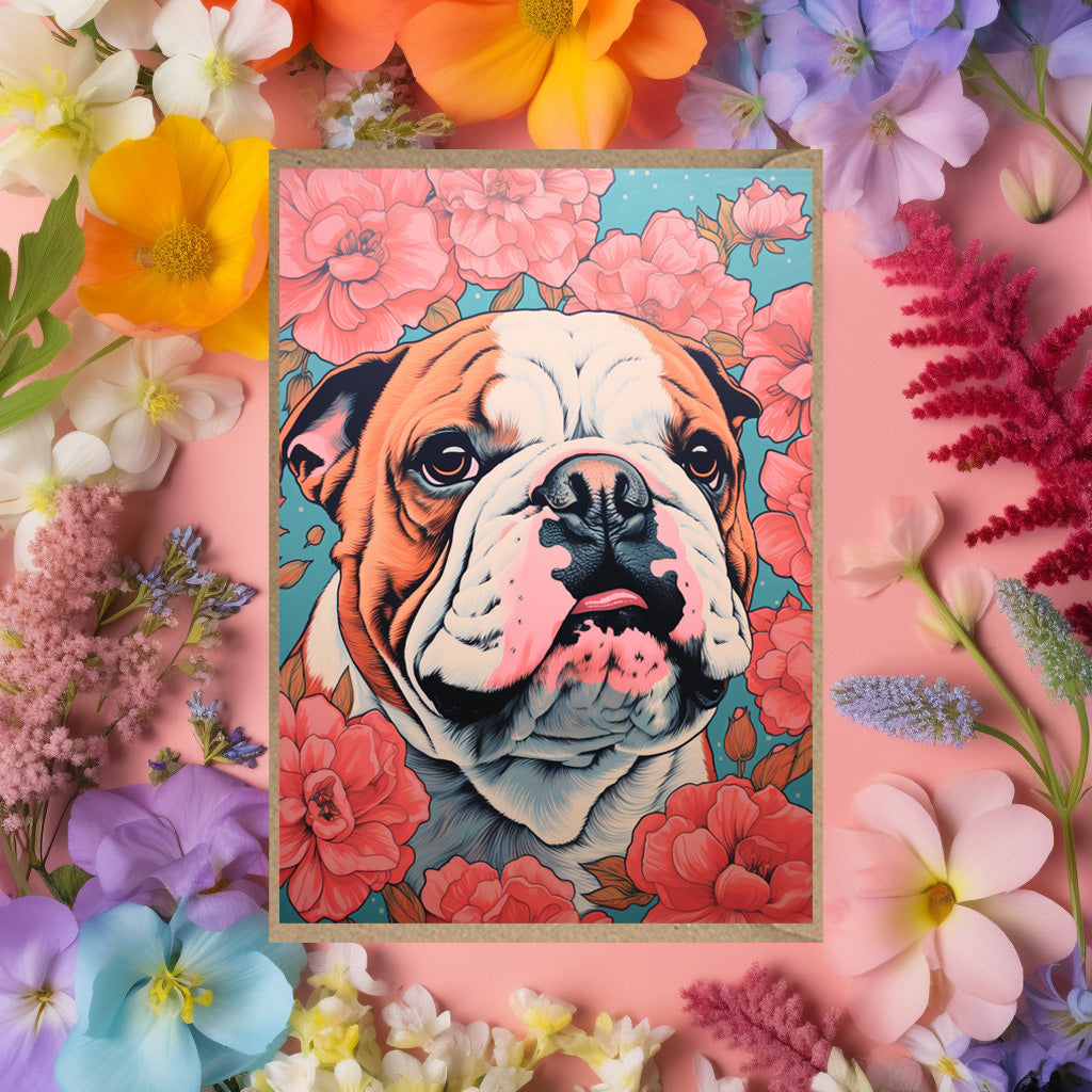 Bulldog Greeting Card