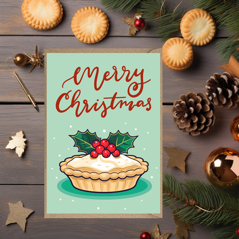 Mince Pie Christmas Card