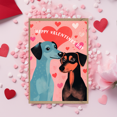 Dog Valentines Card