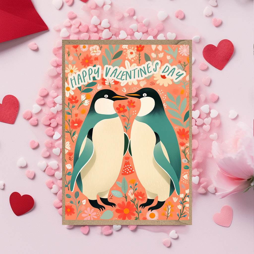 Penguin Valentines Card