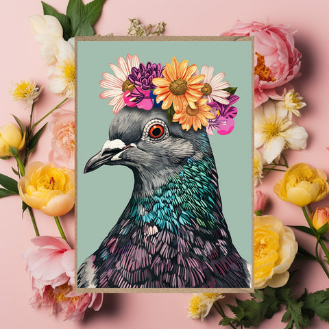 Pigeon Greeting Card