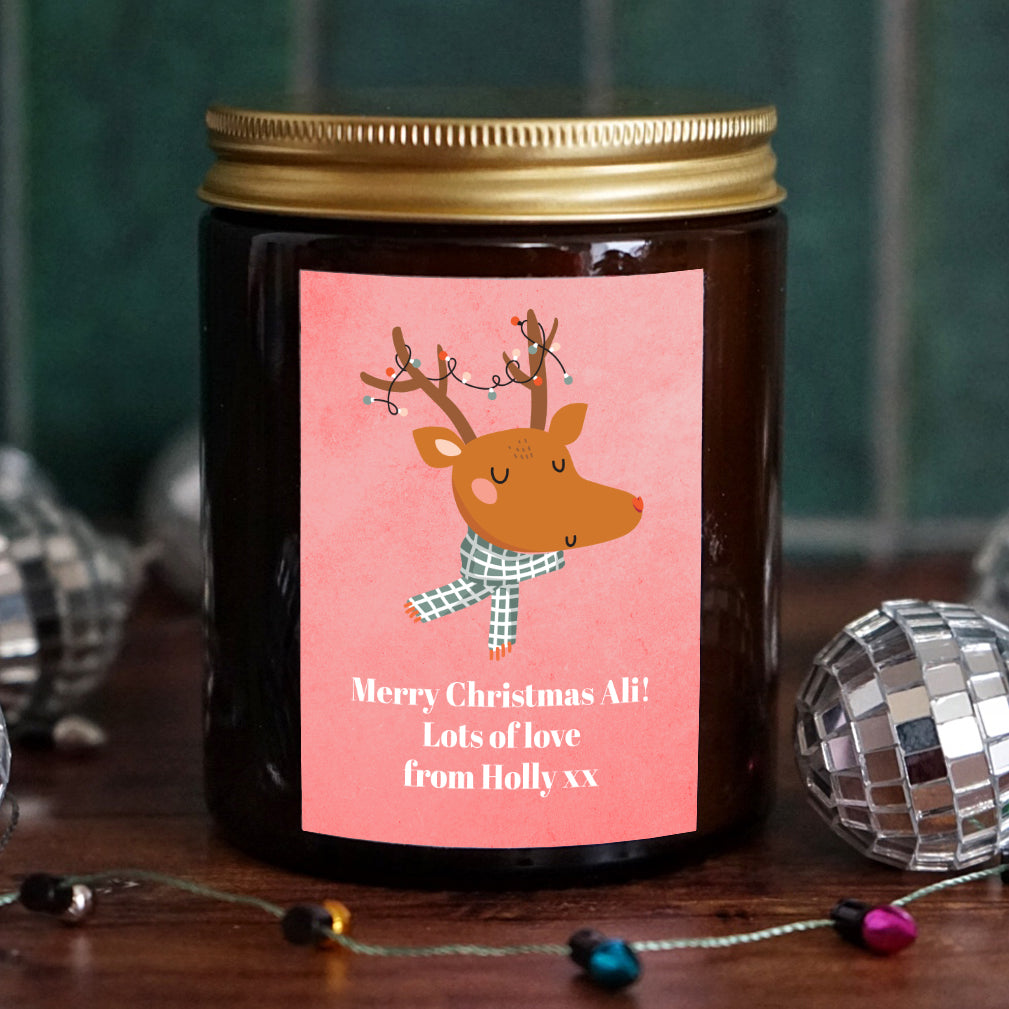 Personalised Christmas Candle