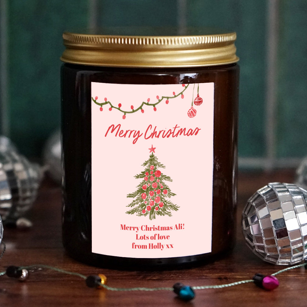 Personalised Christmas Candle