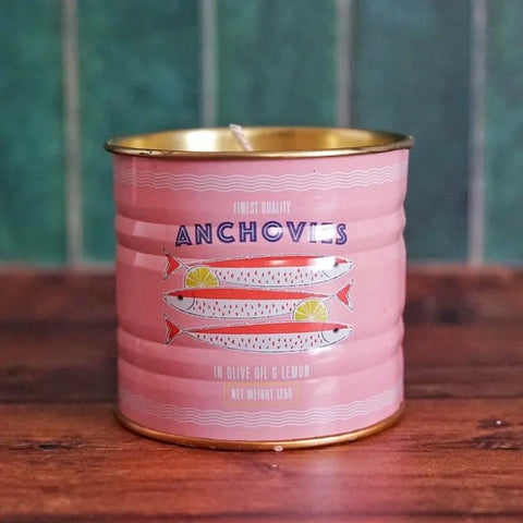 Anchovies Tin Candle