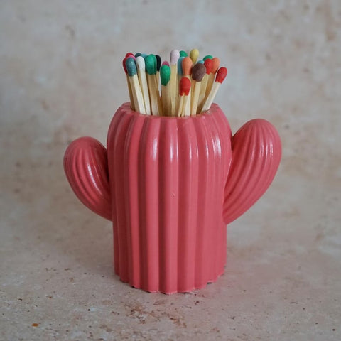 Pink Cactus Matchpot