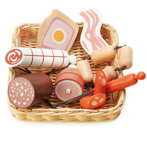 Tender Leaf Charcuterie Basket | Wooden Play Food Toy
