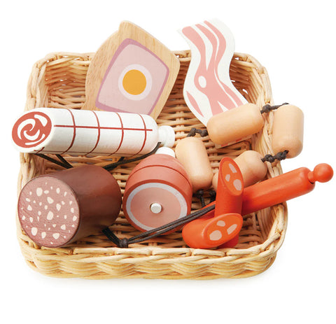 Tender Leaf Charcuterie Basket | Wooden Play Food Toy
