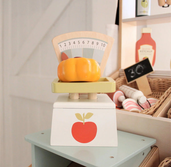 Tender Leaf Market Scales | Wooden Eco Toy