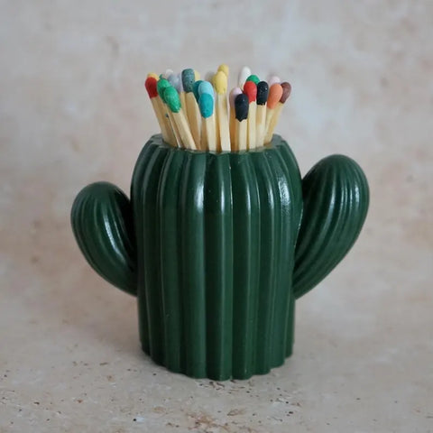 Green Cactus Matchpot