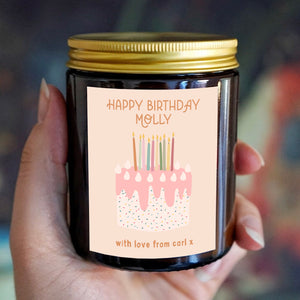 Personalised Candle - Happy Birthday