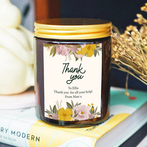 Thank you - Personalised Candle