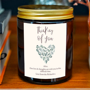 Thinking of you Personalised Candle